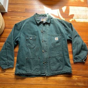 90’s Carhartt chore jacket & liner. Size is XL. I’m 6’1’’ 180lbs, too big for me